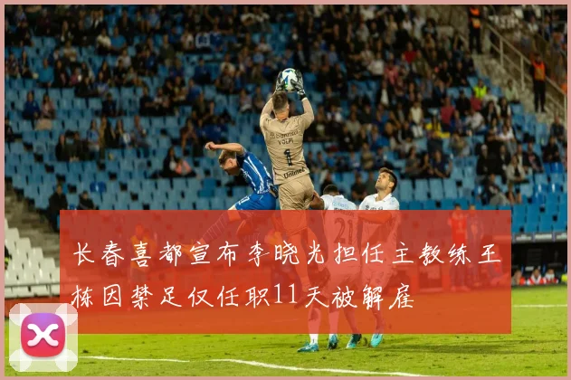 长春喜都宣布李晓光担任主教练王栋因禁足仅任职11天被解雇